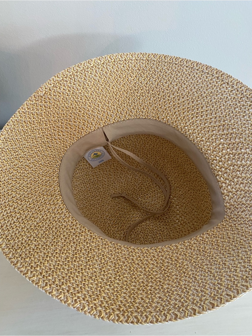 Wallaroo Naomi women’s beaded bucket hat made from natural woven fibers.  UPF 50 - Picture 3 of 6